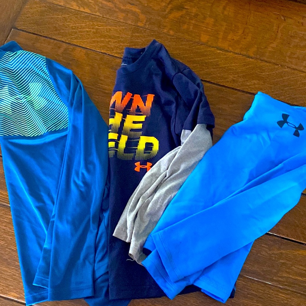 3-Under Armour size 6 tops